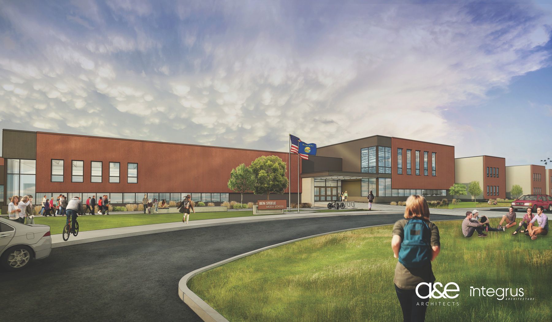 Ben Steele Middle School rendering